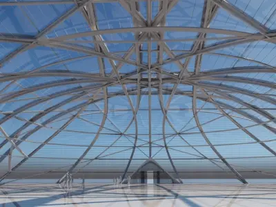 Futuristic Architectural structure 101 3D model