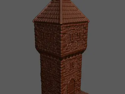Guard Tower 3D Print 3D print model