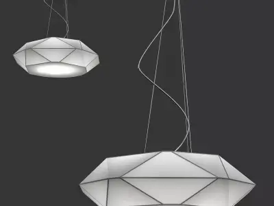 Chandelier 2 pendant light 3D model