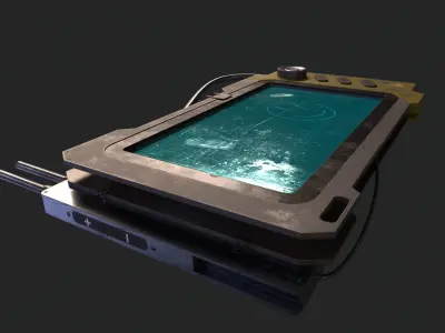 SciFi Device Controller V1  Low-poly 3D model