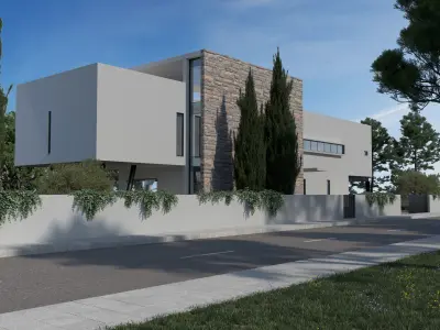 Modern Building 2 3D model purchase
