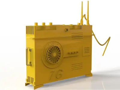 sci-fi 7G router 3D model