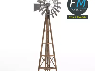Windmill 3D model buy