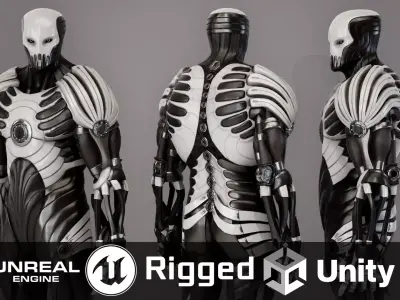 Robot 2 Low-poly 3D model buy