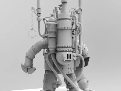 Steampunk Robot 3D model