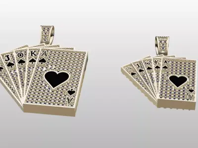 solitaire 3D model