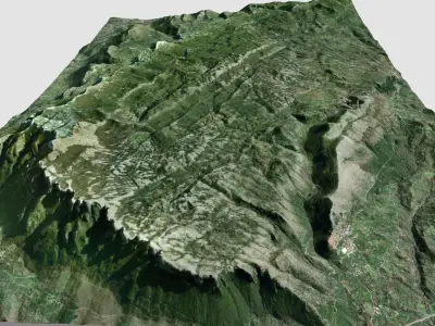 Mountain landscape Panormo Italy 3D model