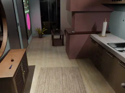 Futuristic apartment 3D model