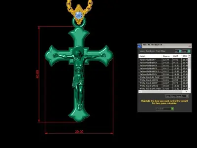 Jesus pendant 3D model