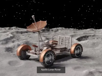 Apollo 11 Space mission 3D Model Pack