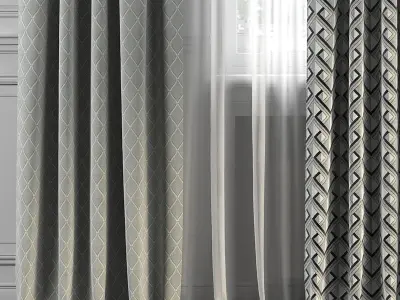 Curtain Set 228 3D model