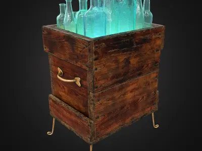 Glassket  floor lamp by AfterGlow Design 3D model