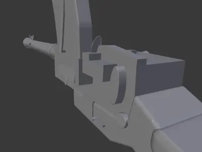 Light Machine Gun Madsen  3D model