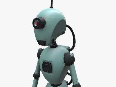 Robot Low-poly 3D model