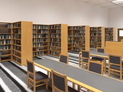  School Library Interior 