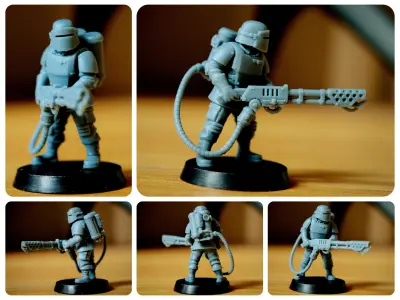 Universal Guard - Heavy Flamer 3D print model