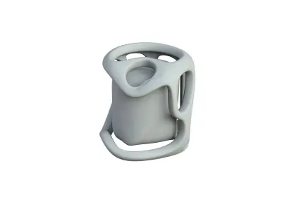 SciFi Shape Object Low Poly 16 Low-poly 3D model