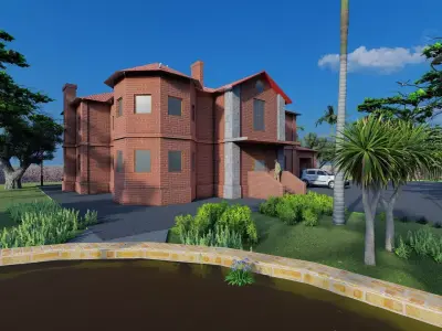 Banglow house design 3D print model