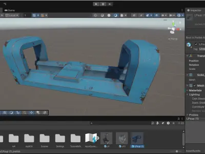 Sci-Fi Hard Surface Environment Prop Game-Ready 3D Asset Free low-poly 3D model