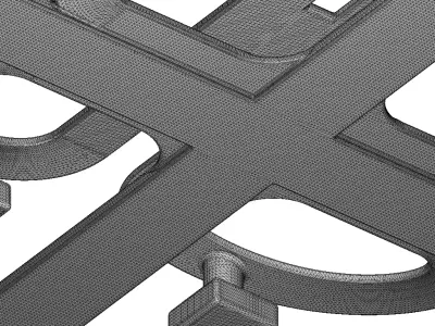 Wooden Premium Butterfly Bridge Toy 3D model