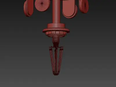 Yardley Antique Bronze Industrial Mini Pendant 3D model