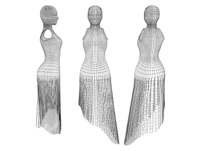 Who Am I Mistery Masked Head Dress Low-poly 3D model