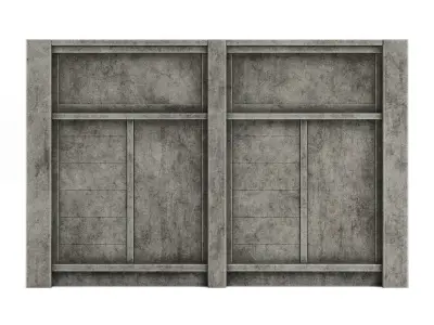Factory Front Wall 3D model