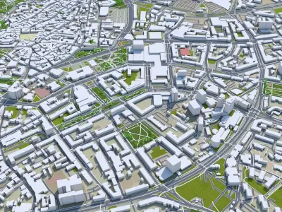 Tallin Estonia 70km Low-poly 3D model