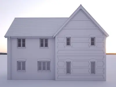 British House Bosc 4D 3D model