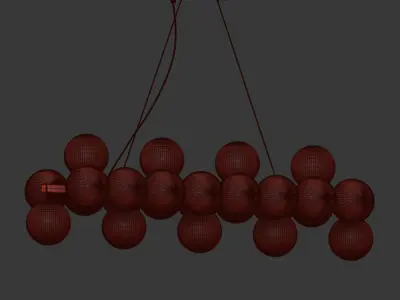 Maytoni Linear Pendant Lamp Dallas 3D model