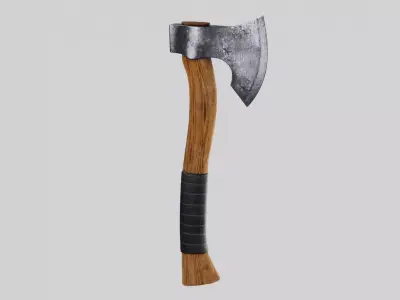 Axe worn 3D model