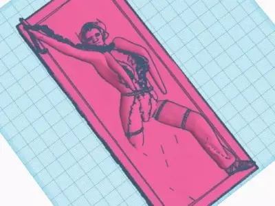 Star Wars Jabbas Dancer Oola in Carbonite 3D print model