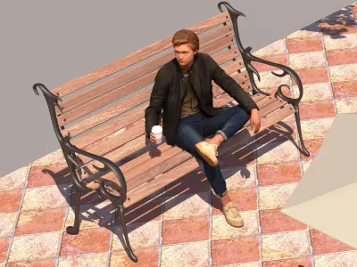 Breakfast Shop 4K 3D model