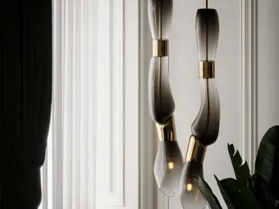 Vincenzo De Cottis Pendant Lamp by De Cotiis 3D model