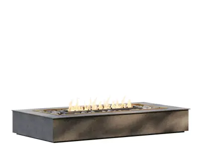 MODERN fireplace 893 Low-poly 3D model