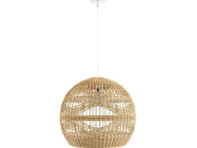 Amara Rattan Pendant Light 3D model