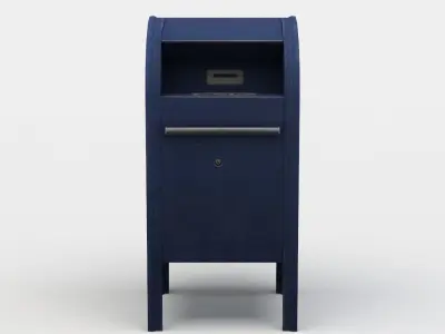 Mail box Low-poly 3D model