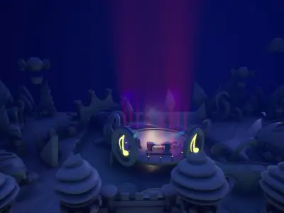 Asset UE4 - Cartoons - Background - Stage- Hight Poly 3D model