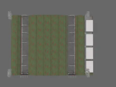 Building11 fabric Low-poly 3D model