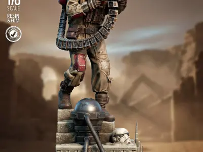 STAR WARS Baze Malbus Sculpture  3D print model