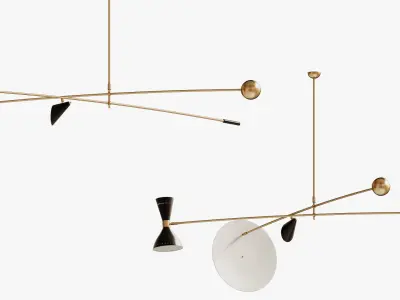 Large Scale Architectural Cantilever Stilnovo Styl 3D model