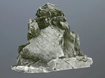 skull cave Low-poly 3D model 34