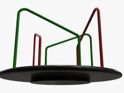 Carousel Merry-go-round 04 3D model