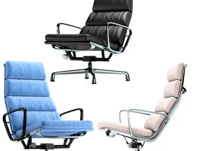 Vitra Soft Pad Armchair 3D model