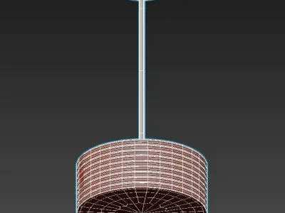 CAPRI pendant light with shade 3D model