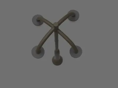 Street Lamp Low-poly 3D model 21