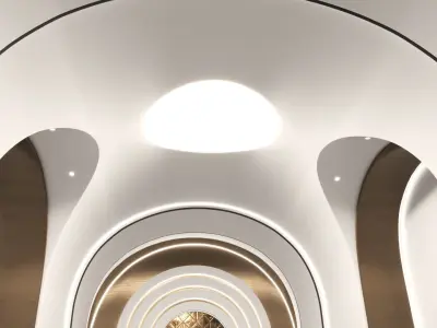 Arches Hall Interior 3D model