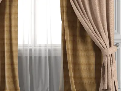 Curtain Set 478 3D model