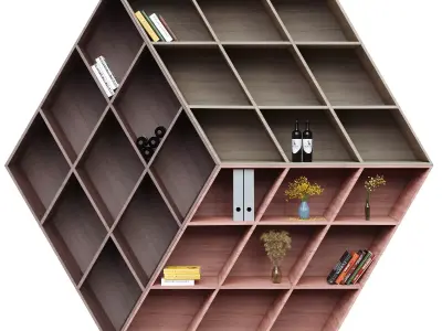 Wardrobe with decorative set 3D model order