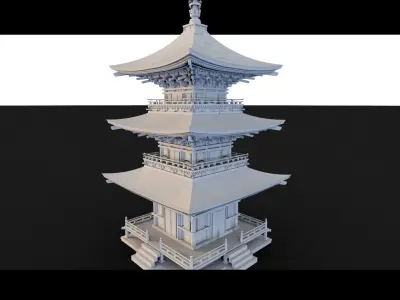 Pagoda- 3d Model 3D model